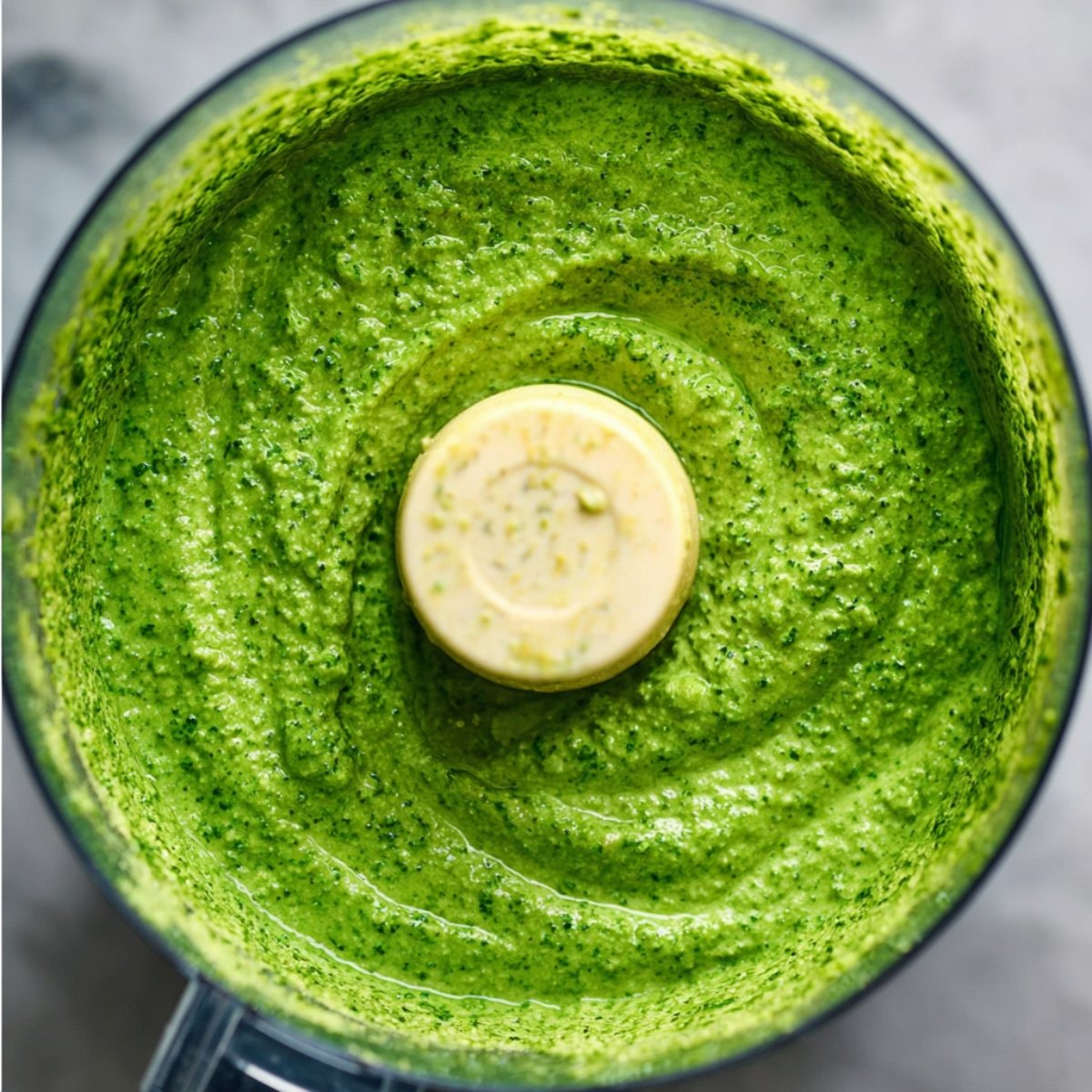 Easy Stuffed Shells with Spinach 10 Green spinach filling blended in a food processor.